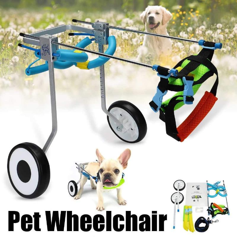 2-kołowy 5-calowy Wózek Inwalidzki Dla Zwierząt Domowych