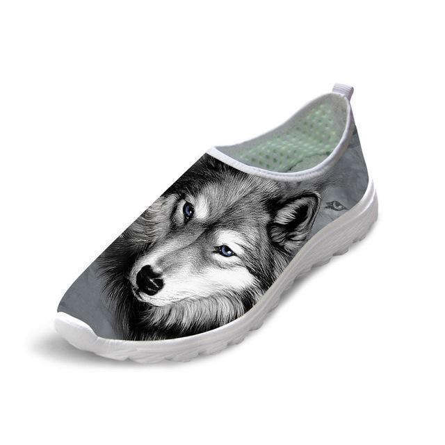 Buty Na Co Dzień Z Siateczki 3d Cool Dog Print Wsuwane