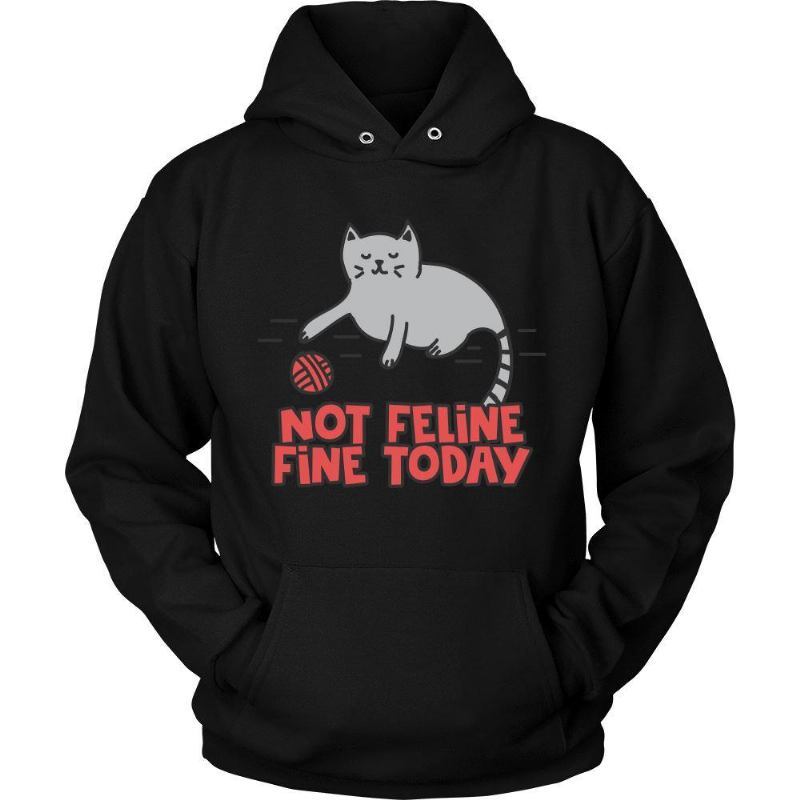 Feline It Today Bluza Z Kapturem Cat