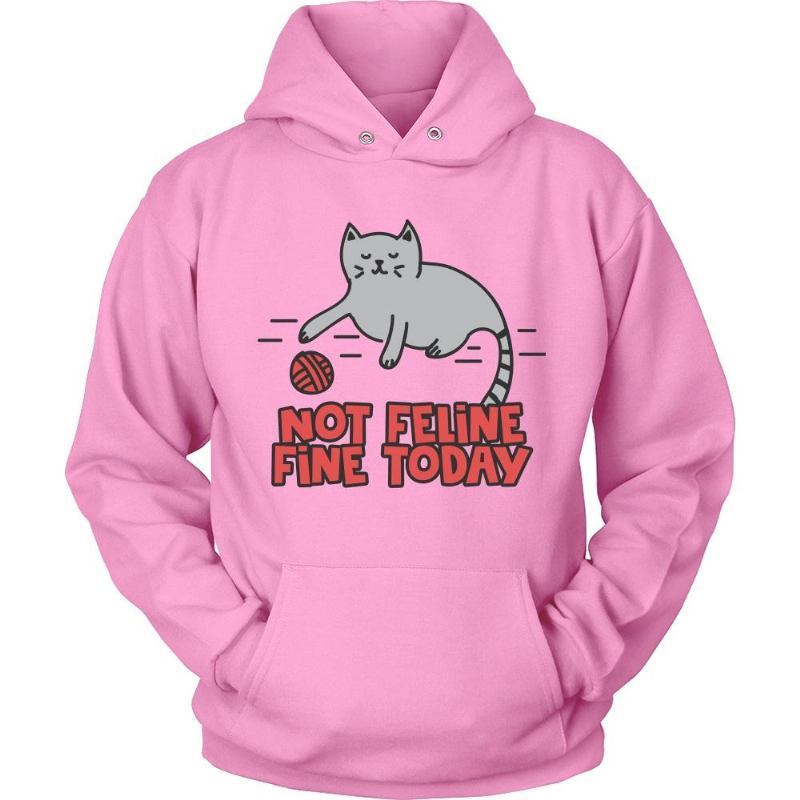 Feline It Today Bluza Z Kapturem Cat