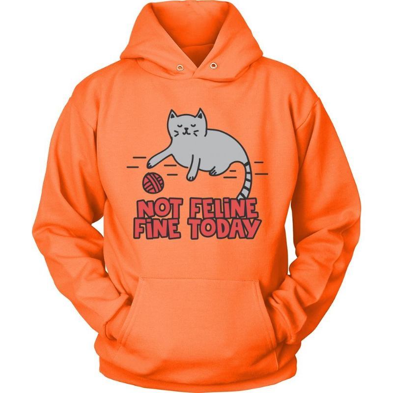 Feline It Today Bluza Z Kapturem Cat