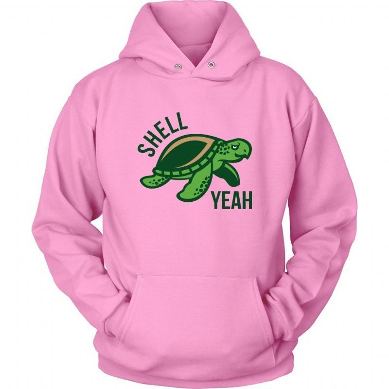 Shell Yeah Turtle Design Bluzy Z Kapturem