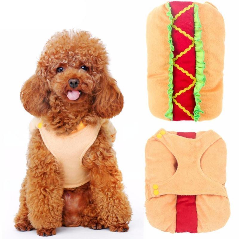 Śliczne Ubranka Dla Psów Z Motywem Hot-dogów