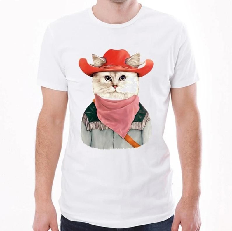 Śmieszna Koszulka Z Kotem Rodeo