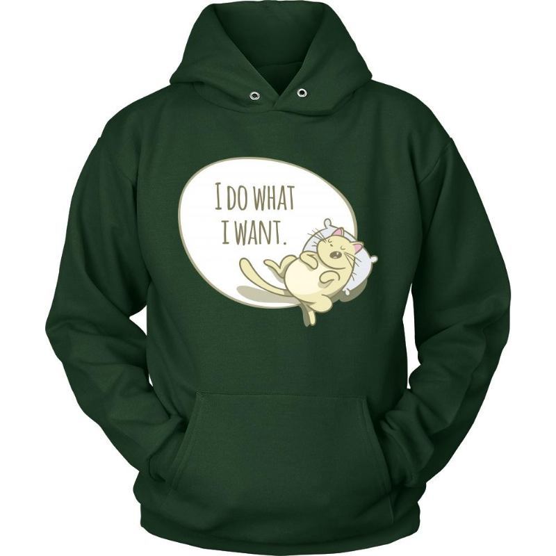 What I Want Cat Hoodie Design