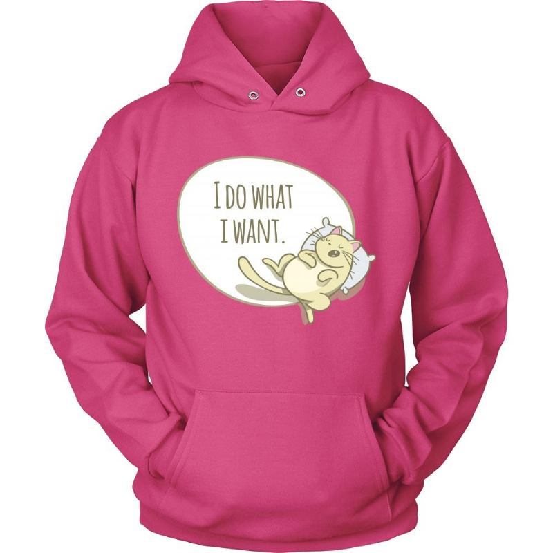 What I Want Cat Hoodie Design