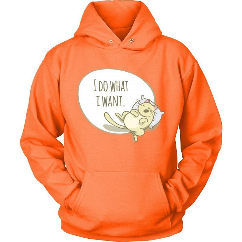 What I Want Cat Hoodie Design