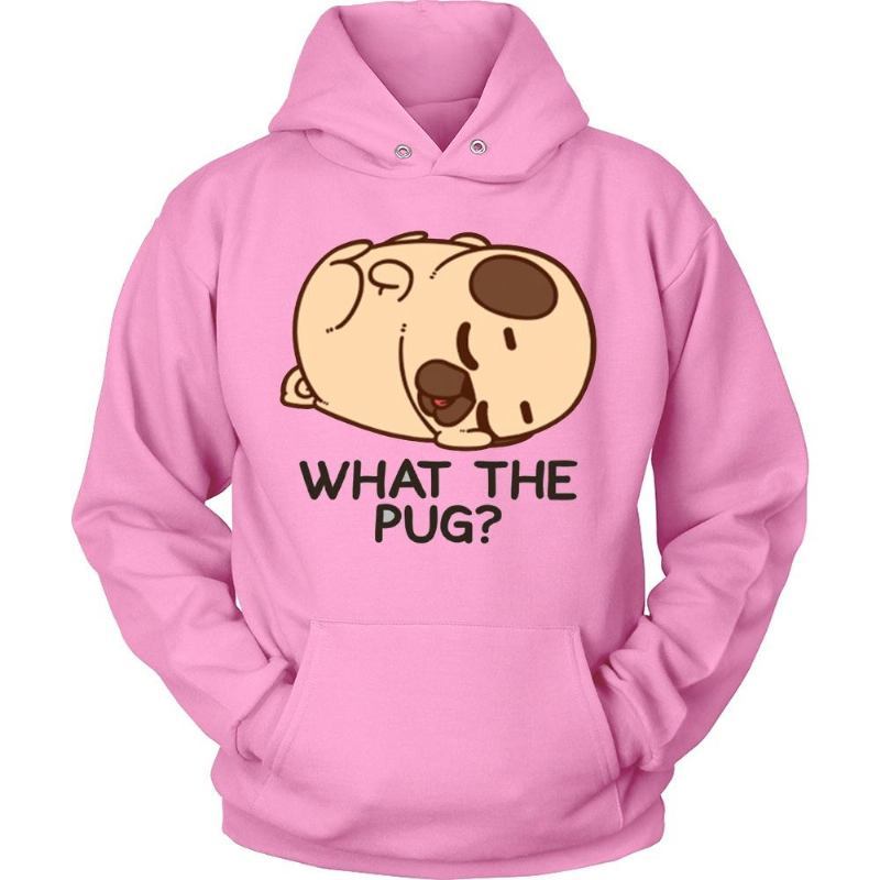 Wydrukowana Bluza Z Literą What The Pug