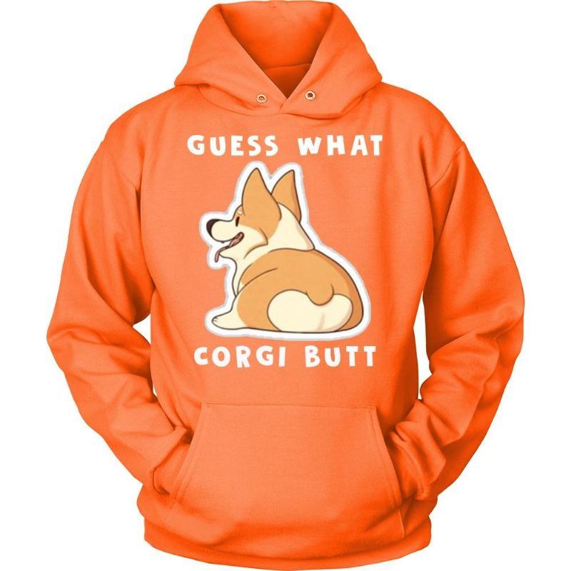 Zgadnij Jaka Bluza Z Kapturem Corgi Butt